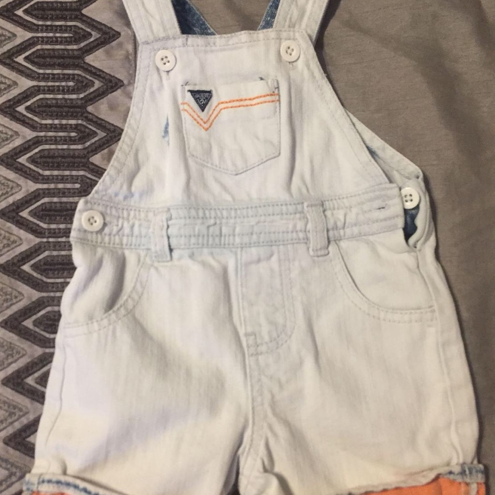 Guess overall shorts